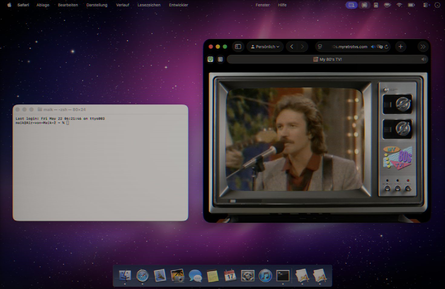 RetroMac retro CRT look