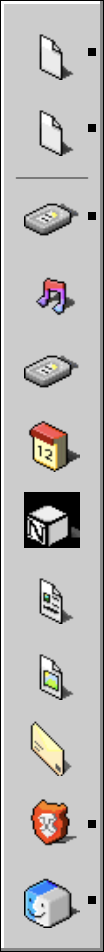 Mac OS 9 dock